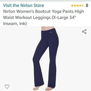 3 pairs total. Nirlon Women's Bootcut Yoga Pants High Waist Workout Leggings